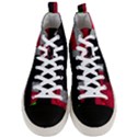 Abstract Tiles Men s Mid-Top Canvas Sneakers View1