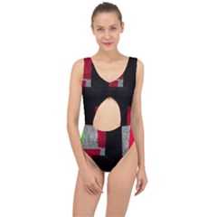 Abstract Tiles Center Cut Out Swimsuit by essentialimage