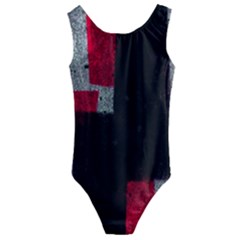 Abstract Tiles Kids  Cut-out Back One Piece Swimsuit by essentialimage