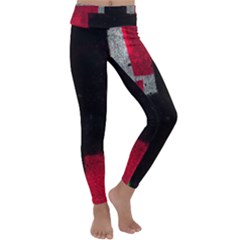 Abstract Tiles Kids  Lightweight Velour Classic Yoga Leggings by essentialimage