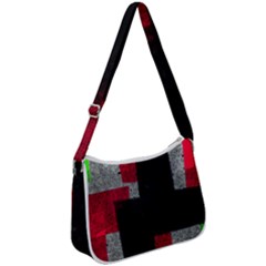 Abstract Tiles Zip Up Shoulder Bag by essentialimage