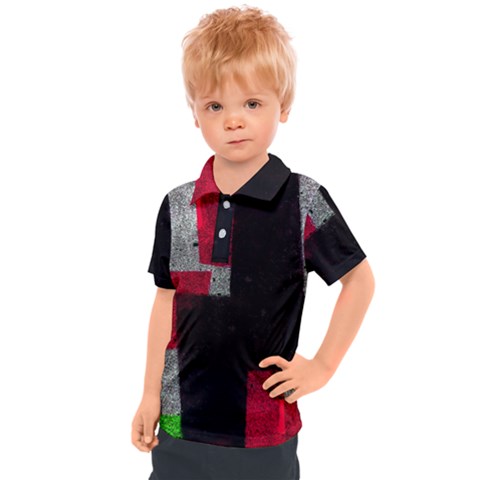 Abstract Tiles Kids  Polo Tee by essentialimage