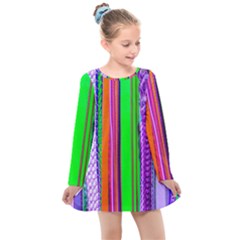 Fashion Belts Kids  Long Sleeve Dress by essentialimage