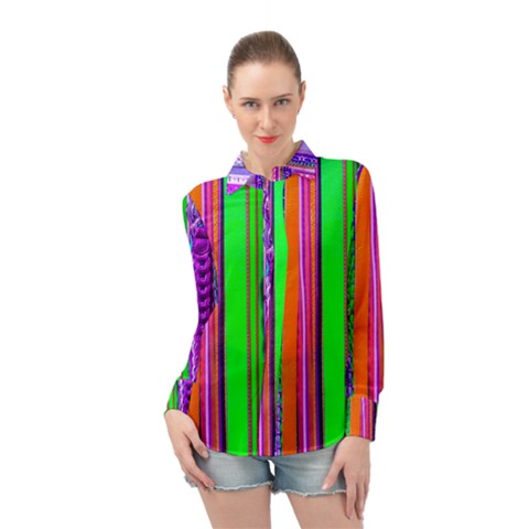 Fashion Belts Long Sleeve Chiffon Shirt by essentialimage