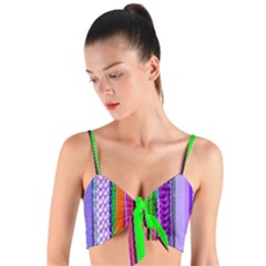 Fashion Belts Woven Tie Front Bralet by essentialimage