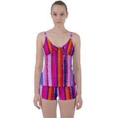 Fashion Belts Tie Front Two Piece Tankini