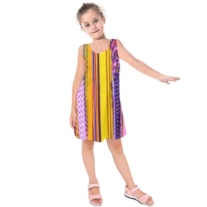 Fashion Belts Kids  Sleeveless Dress