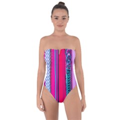 Fashion Belts Tie Back One Piece Swimsuit by essentialimage