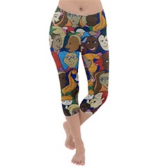 Wowriveter2020 Lightweight Velour Capri Yoga Leggings by Kritter