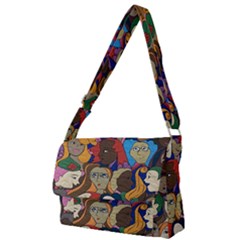 Wowriveter2020 Full Print Messenger Bag (l) by Kritter