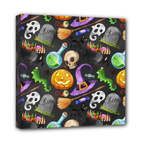 Halloween Mini Canvas 8  X 8  (stretched) by Angelandspot