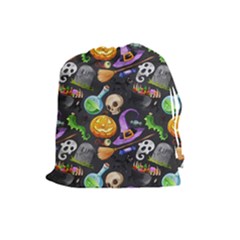 Halloween Drawstring Pouch (large) by Angelandspot