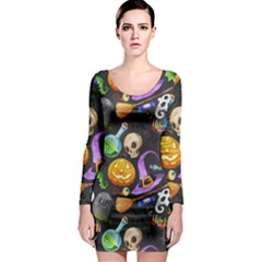 Halloween Long Sleeve Bodycon Dress by Angelandspot