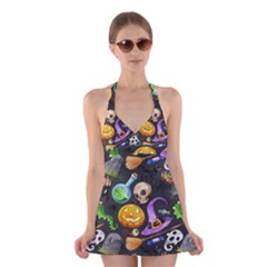 Halloween Halter Dress Swimsuit  by Angelandspot