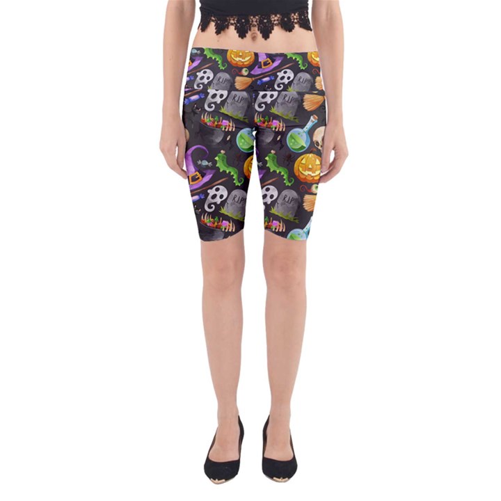 Halloween Yoga Cropped Leggings