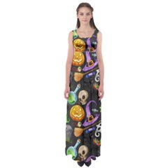 Halloween Empire Waist Maxi Dress