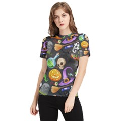 Halloween Women s Short Sleeve Rash Guard by Angelandspot