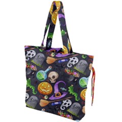 Halloween Drawstring Tote Bag by Angelandspot