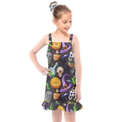 Halloween Kids  Overall Dress by Angelandspot