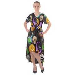 Halloween Front Wrap High Low Dress by Angelandspot