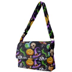 Halloween Full Print Messenger Bag (l) by Angelandspot