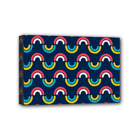 Geo Rainbow Stroke Mini Canvas 6  X 4  (stretched) by tmsartbazaar