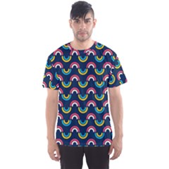 Geo Rainbow Stroke Men s Sport Mesh Tee