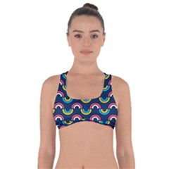 Geo Rainbow Stroke Got No Strings Sports Bra by tmsartbazaar