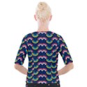 Geo Rainbow Stroke Cropped Button Cardigan View2