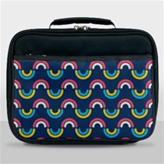 Geo Rainbow Stroke Lunch Bag by tmsartbazaar