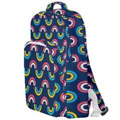 Geo Rainbow Stroke Double Compartment Backpack