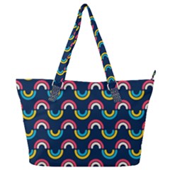 Geo Rainbow Stroke Full Print Shoulder Bag by tmsartbazaar