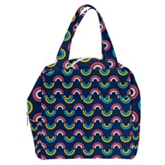 Geo Rainbow Stroke Boxy Hand Bag by tmsartbazaar