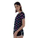 Geo Rainbow Stroke Short Sleeve Foldover Tee View2