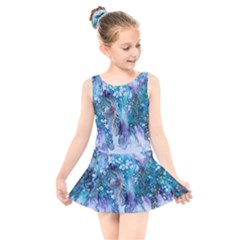 Sea Anemone Kids  Skater Dress Swimsuit by CKArtCreations