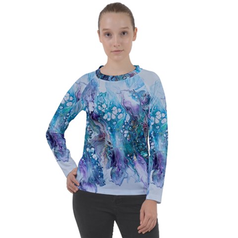 Sea Anemone Women s Long Sleeve Raglan Tee by CKArtCreations