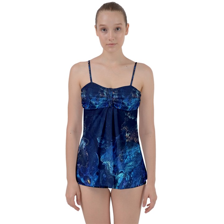  Coral reef Babydoll Tankini Set