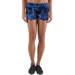  Coral Reef Yoga Shorts by CKArtCreations