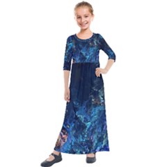  Coral Reef Kids  Quarter Sleeve Maxi Dress by CKArtCreations