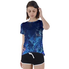  Coral Reef Short Sleeve Foldover Tee