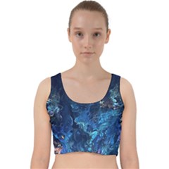  Coral Reef Velvet Racer Back Crop Top by CKArtCreations