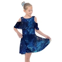  Coral Reef Kids  Shoulder Cutout Chiffon Dress by CKArtCreations