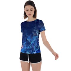  Coral Reef Back Circle Cutout Sports Tee by CKArtCreations