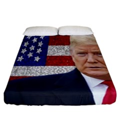 Trump President Sticker Design Fitted Sheet (california King Size) by dflcprintsclothing