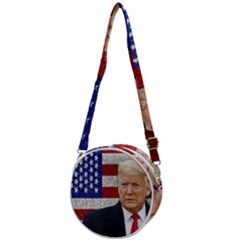 Trump President Sticker Design Crossbody Circle Bag by dflcprintsclothing