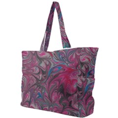 Marbling Ornate Simple Shoulder Bag by kaleidomarblingart