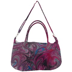 Marbling Ornate Removal Strap Handbag by kaleidomarblingart