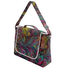 Abstract Marbling Box Up Messenger Bag by kaleidomarblingart