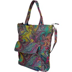 Abstract Marbling Shoulder Tote Bag