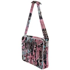 Marbling Collage Cross Body Office Bag